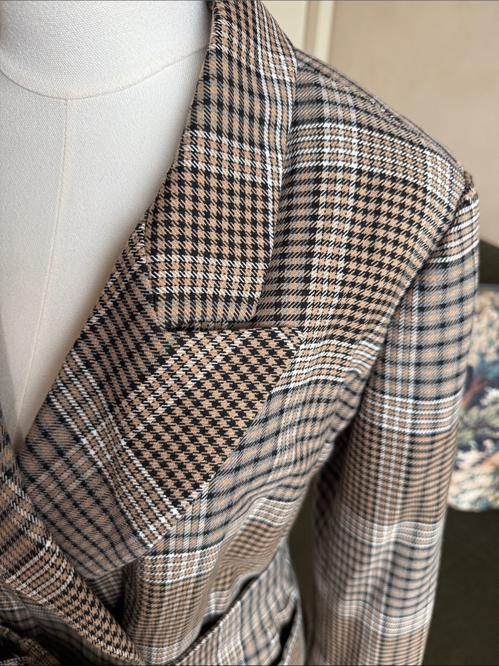 Halogen x Atlantic-Pacific Plaid Coat Nordstrom Exclusive Size 1X - Picture 5 of 12